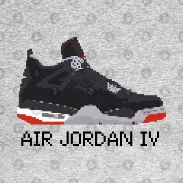 AIR JORDAN IV RETRO PIXELATED ART SHOE COLLECTION by Buff Geeks Art